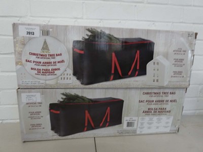 Lot x2 boxed Christmas tree bags with 9ft capacity