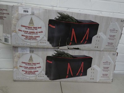 Lot x2 boxed Christmas tree bags with 9ft capacity