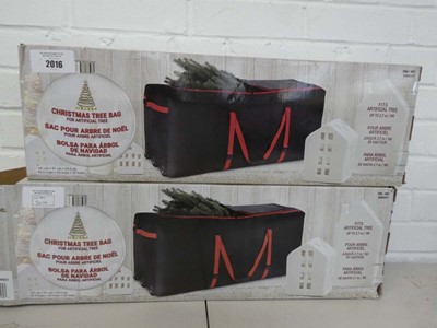 Lot x2 boxed Christmas tree bags with 9ft capacity