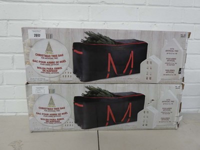 Lot x2 boxed Christmas tree bags with 9ft capacity
