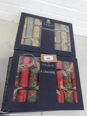Lot x4 boxes of Tom Smith 8 pack Christmas crackers