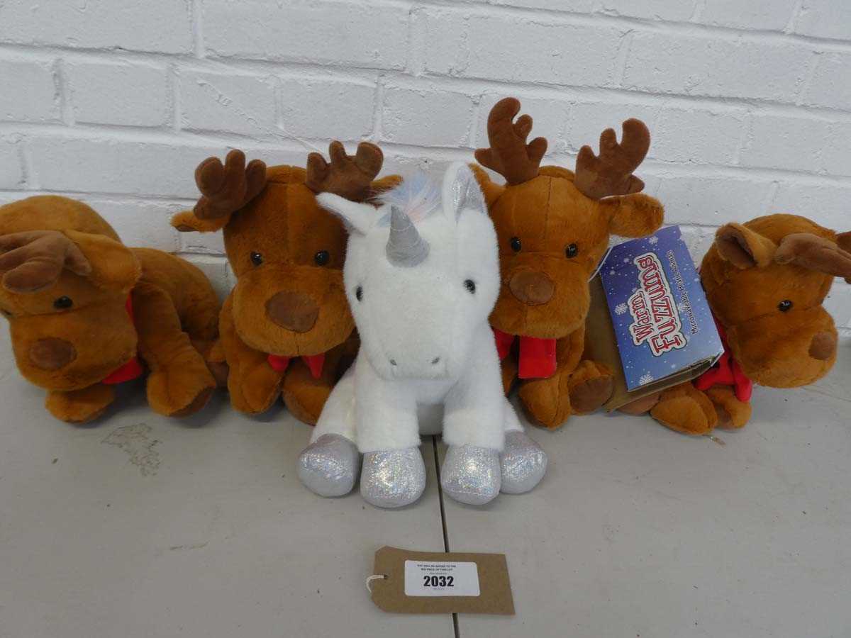Lot x5 Warmies microwavable heatie animals