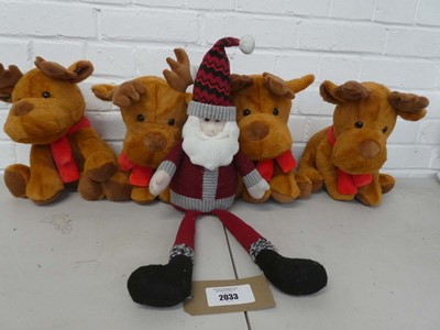 Lot x4 Warmies microwavable heatie reindeers...