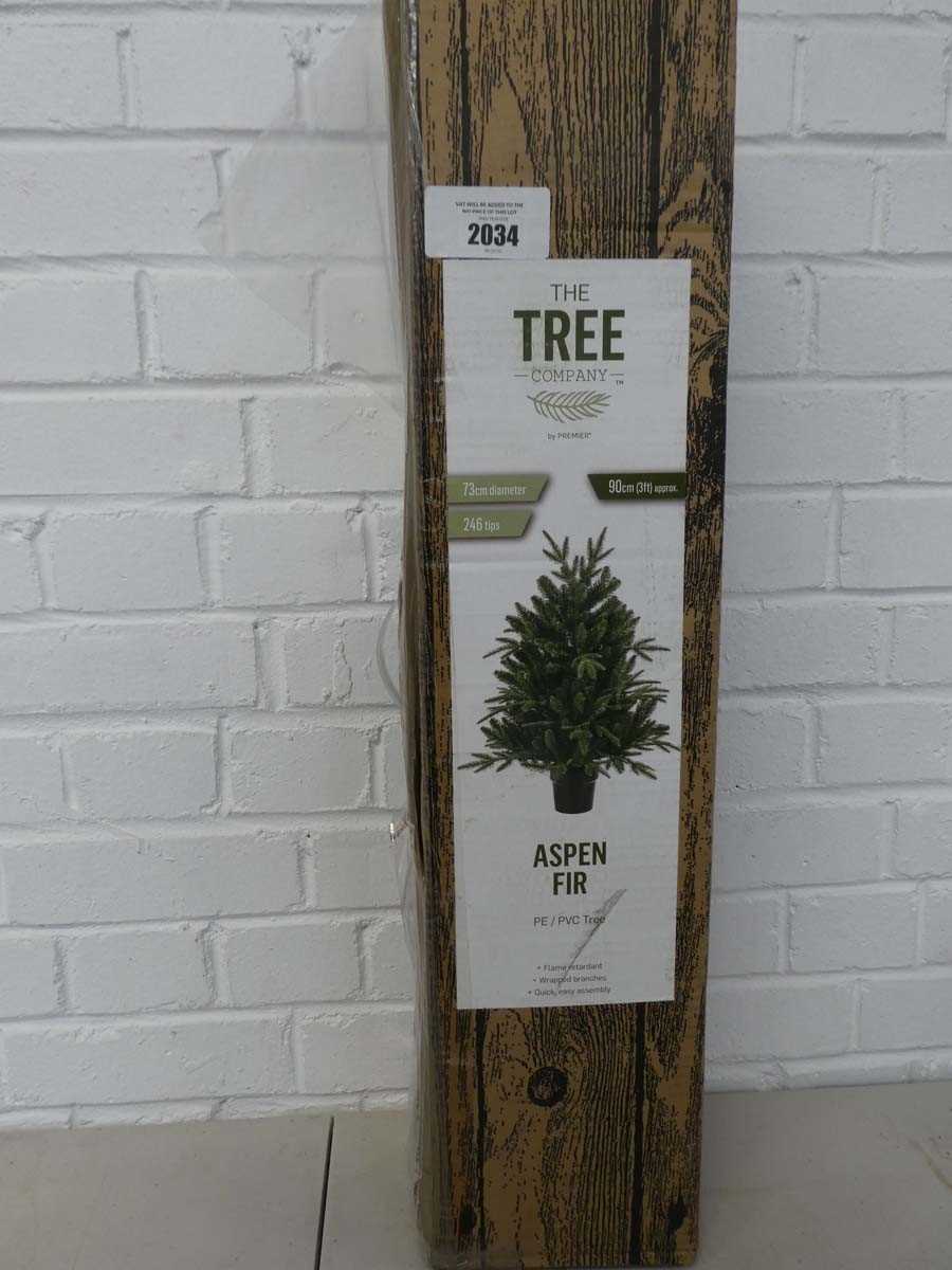 Lot Boxed 3ft aspen fit PVC Christmas tree