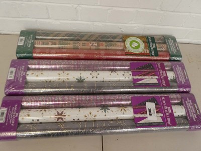 Lot x3 Kikland 3 pack double sided gift wrap