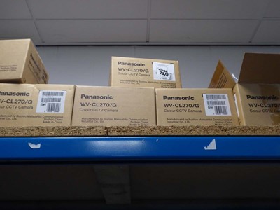Lot 2376 - Five Panasonic WVCL27/G CCTV cameras boxed