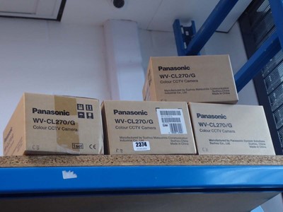 Lot 2374 - Five Panasonic WVCL27/G CCTV cameras boxed