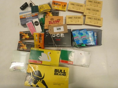 Lot 2416 - Quantity of smoking related accessories;...