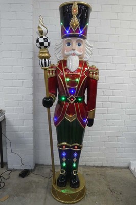 Lot 1.8m nutcracker with music and 25 LED lights...