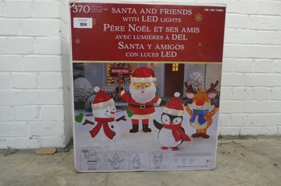 Lot Boxed Santa & Friends display with LED lights