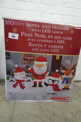 Lot Boxed Santa & Friends display with LED lights