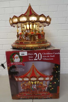 Lot Mr. Christmas marquee deluxe carousels...