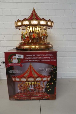 Lot Mr. Christmas marquee deluxe carousels...