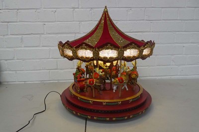 Lot Unboxed Mr. Christmas marquee deluxe carousels...