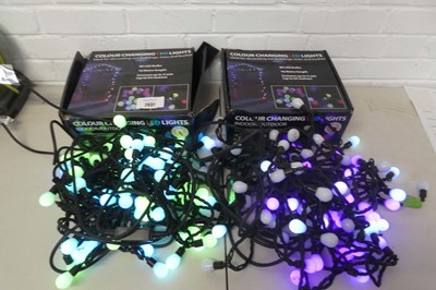 Lot 2 boxes of outdoor LED colour changing...