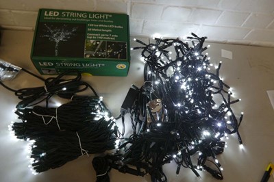 Lot 1 boxed set and 1 unboxed set of LED outdoor...