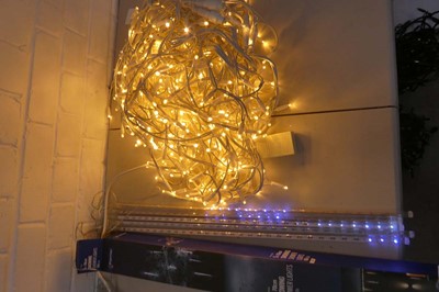 Lot Unboxed set of outdoor LED warm white icicle...