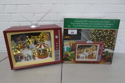 Lot Boxed animated TV with Christmas Wonderland...