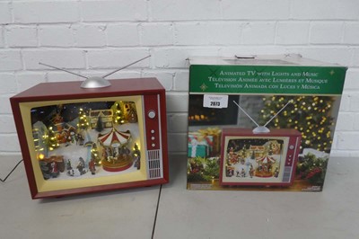 Lot Boxed animated TV with Christmas Wonderland...