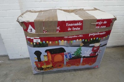 Lot Boxed 3 piece outdoor LED twinkling train set