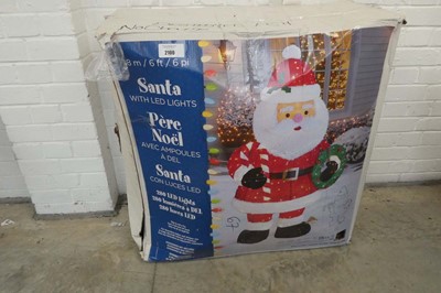 Lot Boxed 1.8m/ 6' Santa with LED lights