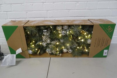 Lot Boxed 2.7m pre-lit warm white Christmas garland