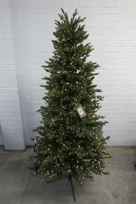 Lot 6.5' pre-lit slim style artificial Christmas...