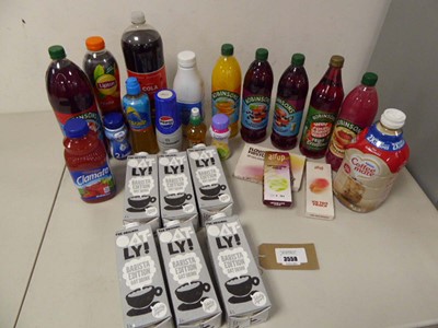 Lot 3559 - An assortment of drinks, includes Robinsons,...