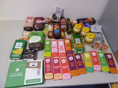 Lot 3561 - An assortment of cupboard food, (seasonings,...