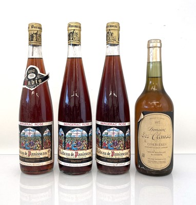 Lot 393 - 4 bottles, 1x Domaine Des Clauses 1977...