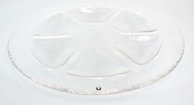 Lot 63 - A Swedish moulded glass hors d oeuvres dish by...