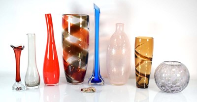 Lot 67 - A group of contemporary art glass vases (8)