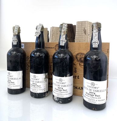 Lot 252 - A wooden case of 12 bottles of Taylor's Quinta...
