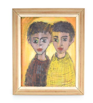 Lot 153 - Eskil Nordell (Swedish, 1921-2001), Two boys...