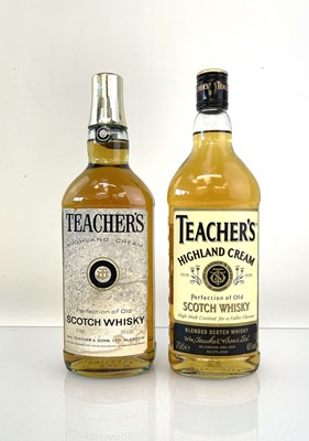 Lot 123 - 2 bottles of Teacher's Highland Cream Scotch...