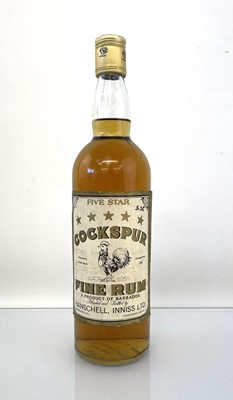 Lot 124 - A bottle of Cockspur Five Star Fine Rum of...