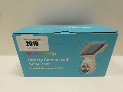 Lot 2010 - Wireless solar panel camera