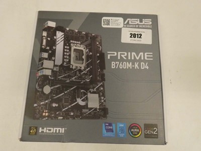 Lot 2012 - ASUS Prime B760M-K D4 motherboard, boxed