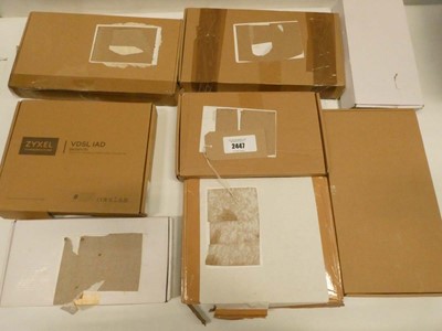 Lot 2447 - Mixed lot of boxed routers & hubs
