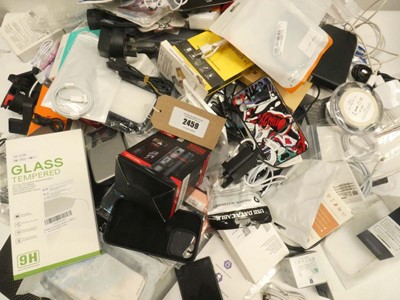 Lot 2459 - Assorted smartphone accessories; cases /...
