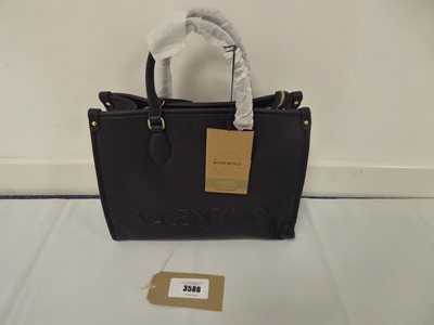 Lot 3586 - Valentino rised re large handbag in black