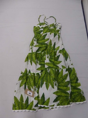 Lot 3587 - Farm Rio palm fan off-white midi dress size...