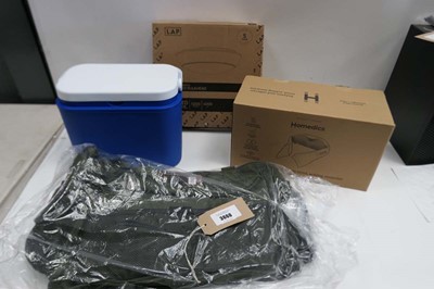 Lot 3660 - x4 house hold items to include cool box, neck...