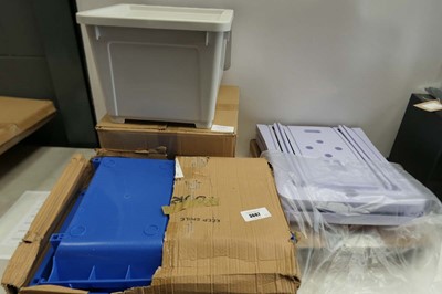 Lot 3667 - x3 storage units/box sets