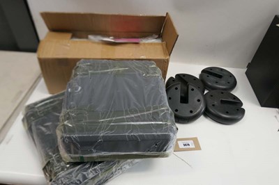Lot 3670 - Selection of items to include Gazebo weights,...