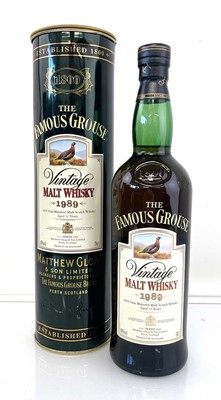 Lot 151 - A bottle of The Famous Grouse Vintage 1989 12...