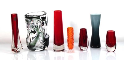 Lot 12 - A group of Whitefriars glass including a...