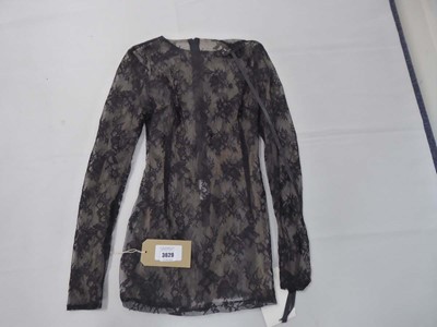 Lot 3629 - The Doll's House black lace mini dress size...
