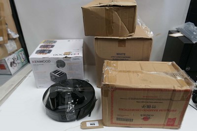 Lot 3675 - x5 household items to include napkins, toaster...