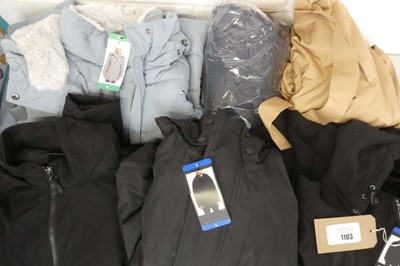 Lot 1103 - x6 mens and womens coats/jackets to include...